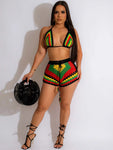 Rasta Crochet Bikini Set