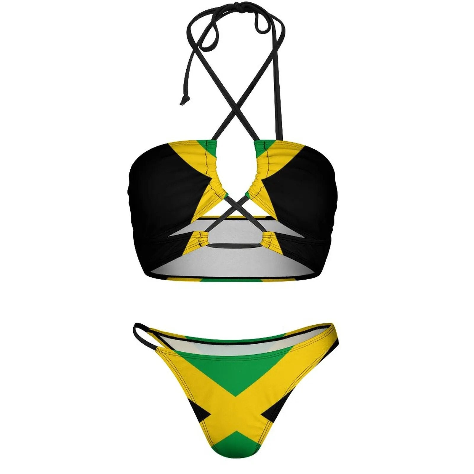 Jamaica Flag Micro Bikini Set