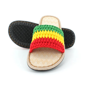 Rasta Jamaica Unisex Hand-made Crocheted Slippers