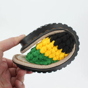 Rasta Jamaica Unisex Hand-made Crocheted Slippers