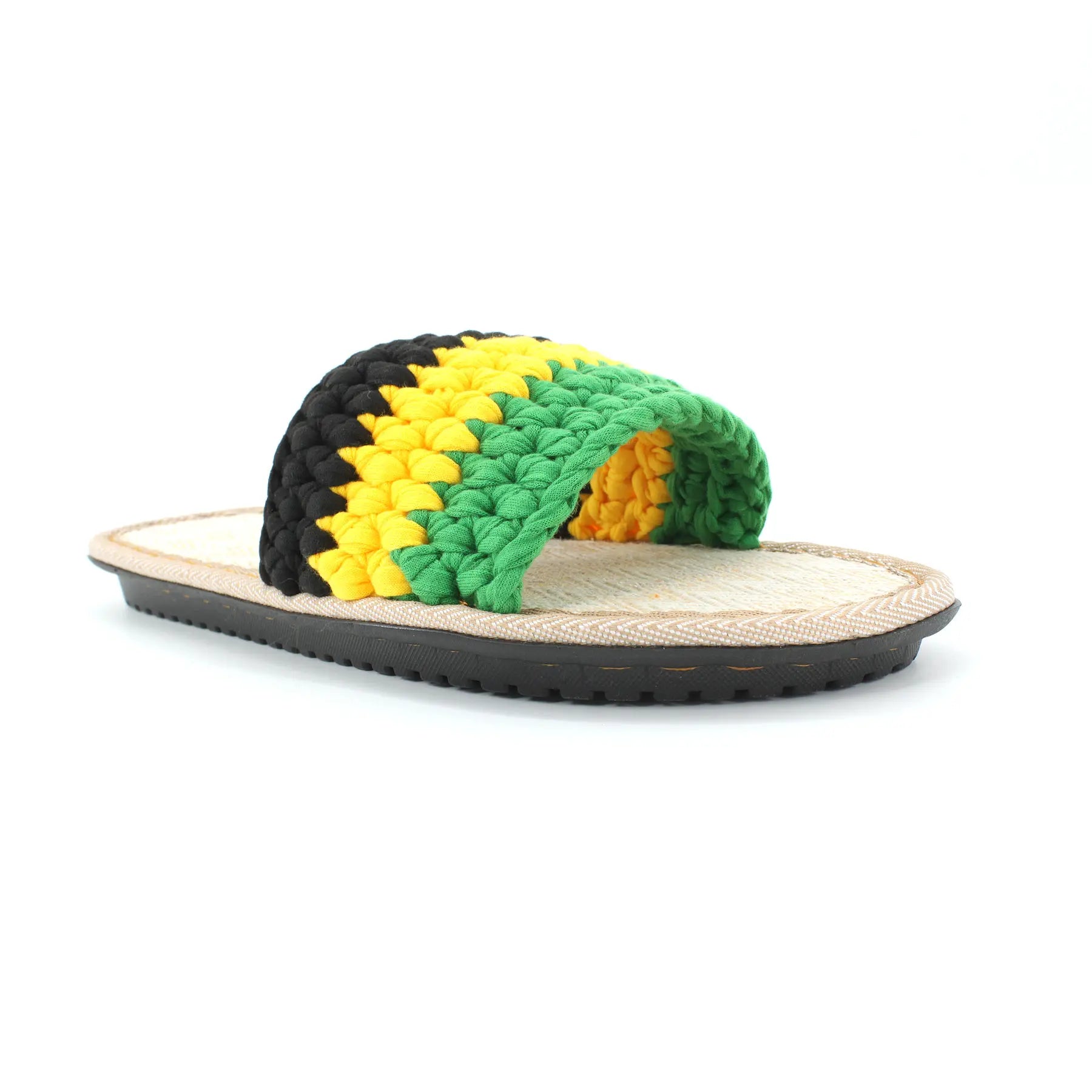 Rasta Jamaica Unisex Hand-made Crocheted Slippers