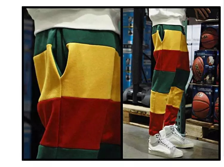 Rasta Striped Loose Sweatpants