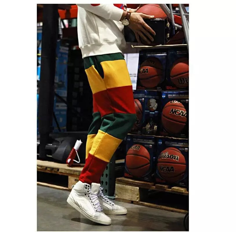 Rasta Striped Loose Sweatpants