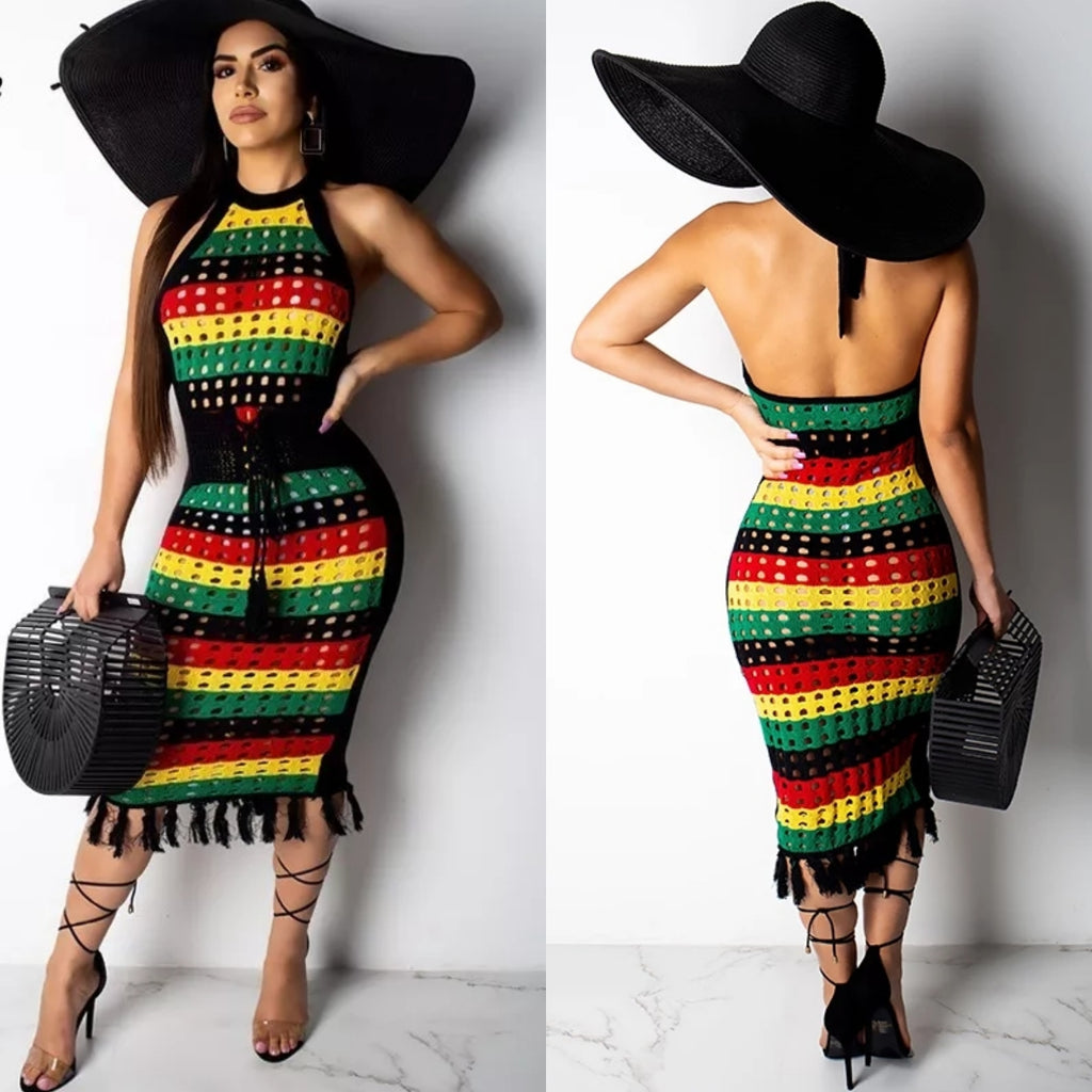 Rasta Striped Dress