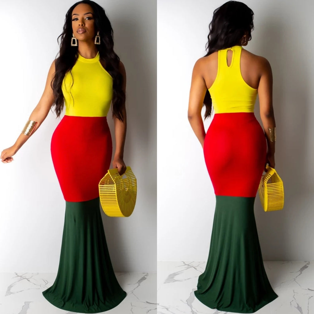 Women's Bodycon Maxi Mermaid Dress