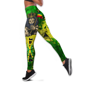 Jamaica Lion Tank Top & High Waist Leggings