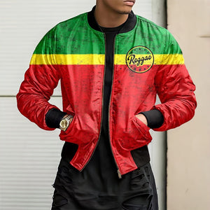 Rasta Reggae Waterproof Bomber Jacket