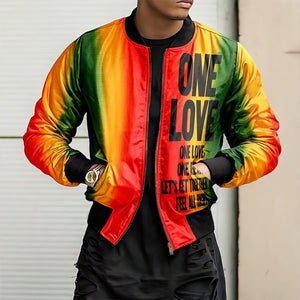 Rasta Reggae Waterproof Bomber Jacket