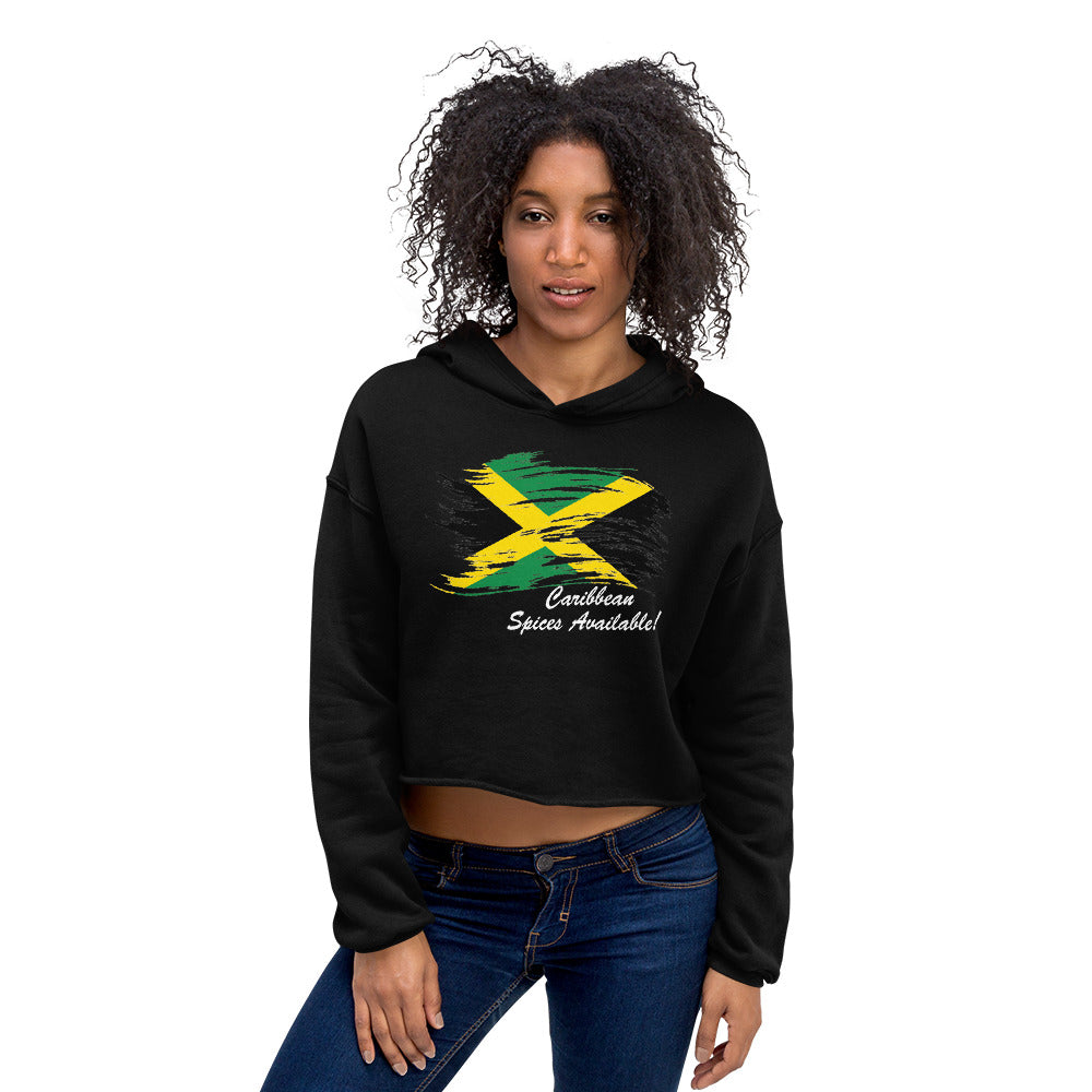 Jamaica Flag Crop Hoodie