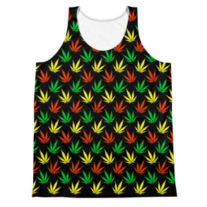 Weed Leaf Rasta Unisex Tank Top