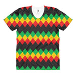 Women's sublimated Rasta t-shirt