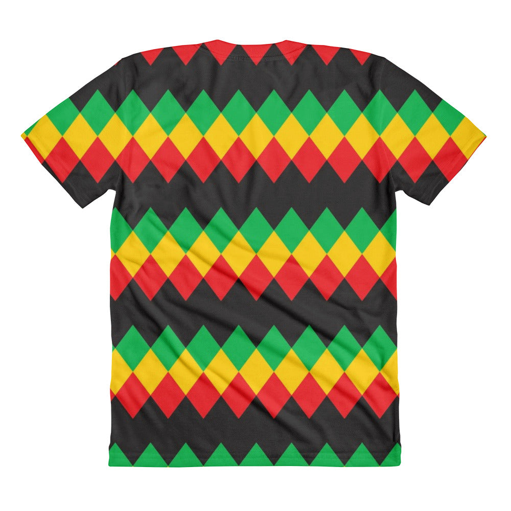 Women's sublimated Rasta t-shirt