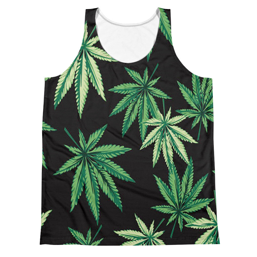 Weed Leaf Unisex Tank Top