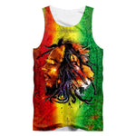 Bob Marley Lion Head 3D Unisex Tank Top