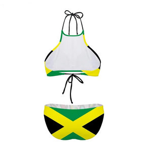 Jamaica Flag Two Piece Swimsuit