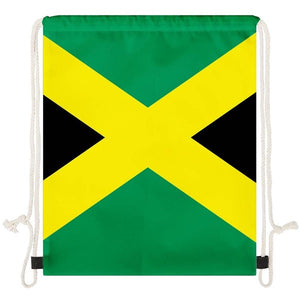 Jamaica Flag Drawstring Bag