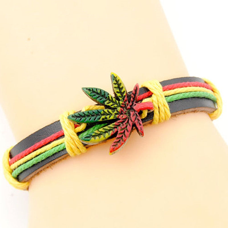 Rasta Leather Bracelet