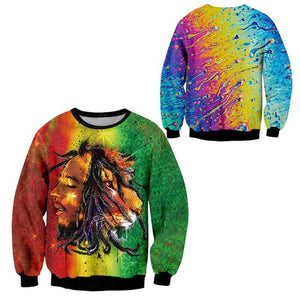 Bob Marley Lion Print Unisex Tracksuit