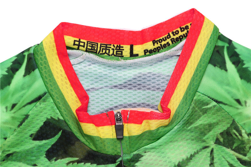 Rastaman Weed Leaf Cycling Jersey Set