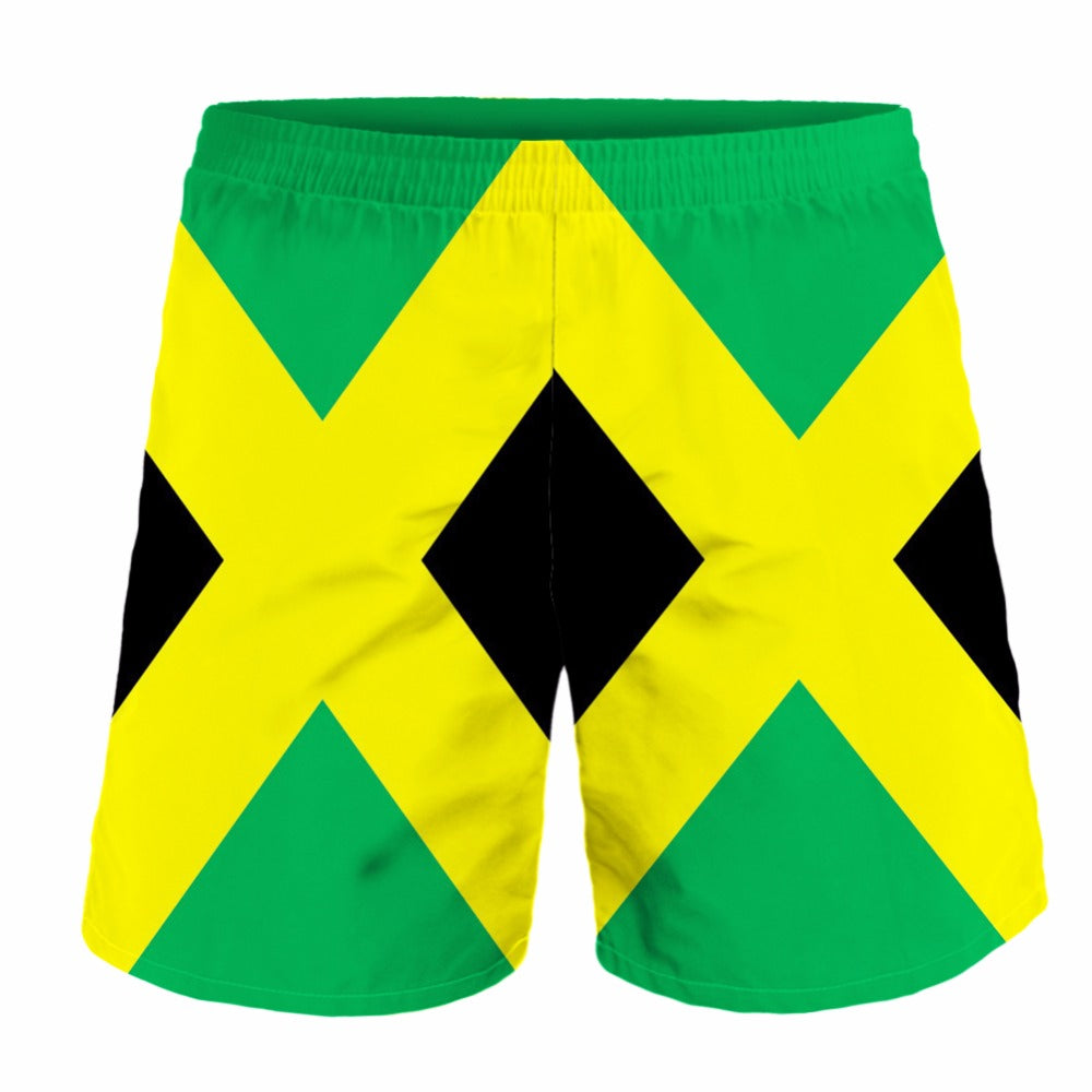 Jamaica Flag Couples Bikini and Shorts Set