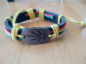 Rasta Leather Bracelet