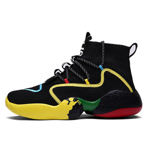 Rasta Men's High Top Lace-up Sneakers