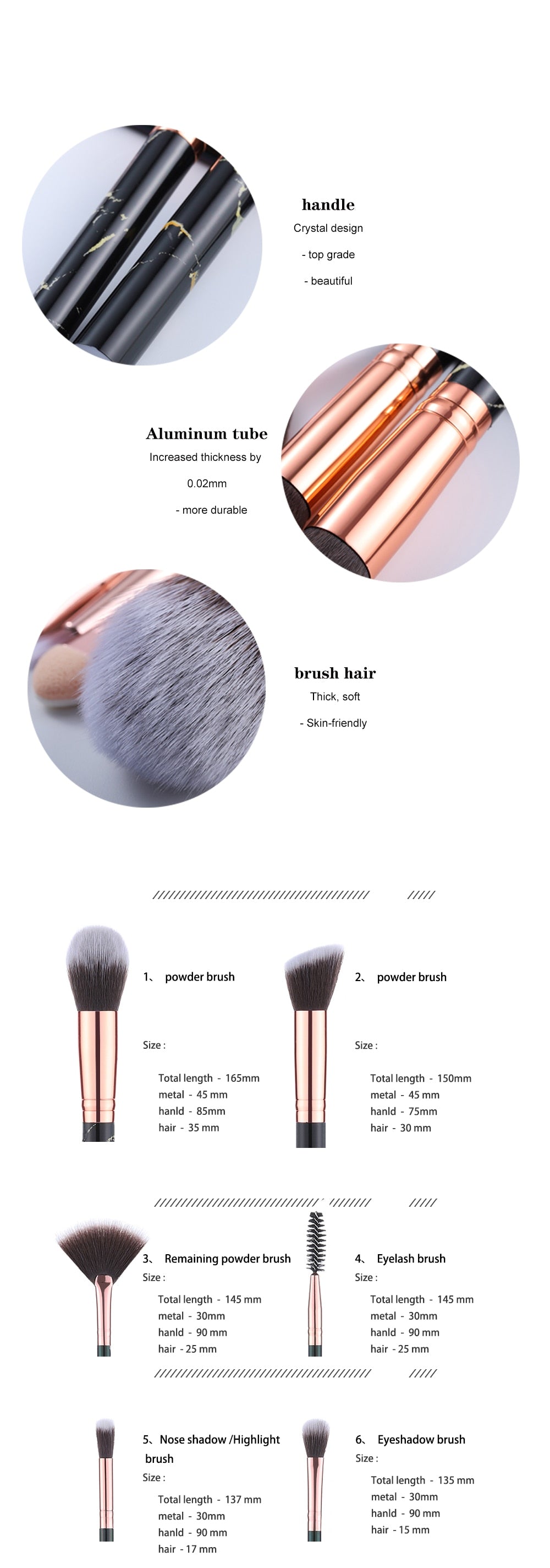 15Pcs Makeup Brushes Tool Set