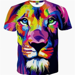 Rasta Lion King 3D Print T-Shirt