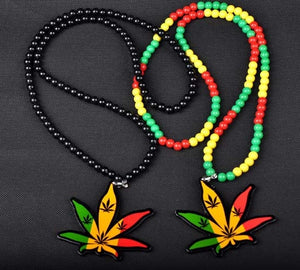 Rasta Hemp Pendant Necklace