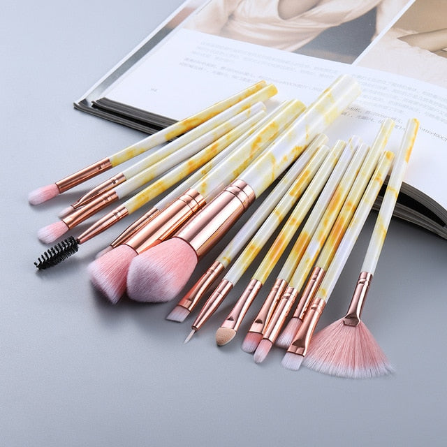 15Pcs Makeup Brushes Tool Set