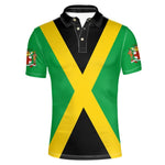 Jamaica Flag Coat of Arms Polo T-shirt