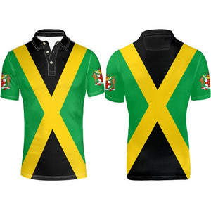 Jamaica Flag Coat of Arms Polo T-shirt