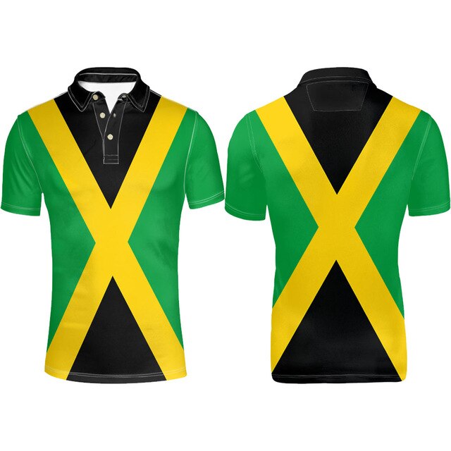 Jamaica Flag Coat of Arms Polo T-shirt