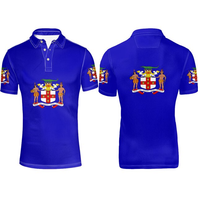 Jamaica Flag Coat of Arms Polo T-shirt