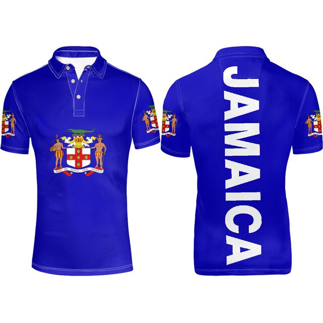 Jamaica Flag Coat of Arms Polo T-shirt