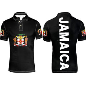 Jamaica Flag Coat of Arms Polo T-shirt