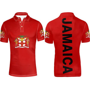 Jamaica Flag Coat of Arms Polo T-shirt