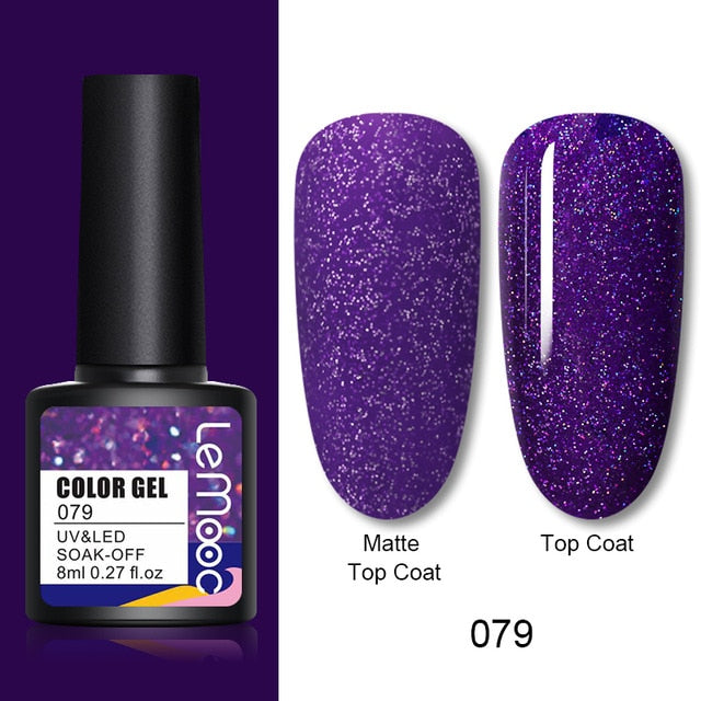 Glitter Sequins UV LED Nail Gel Polish