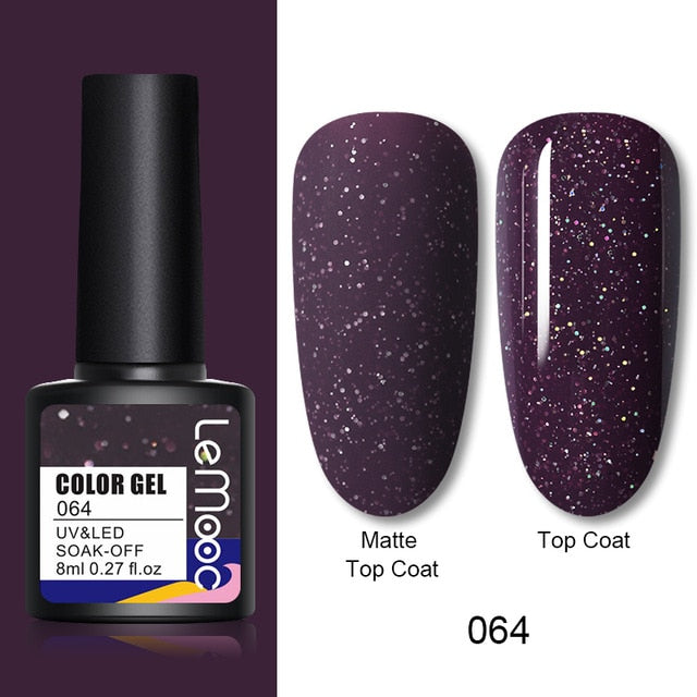 Glitter Sequins UV LED Nail Gel Polish