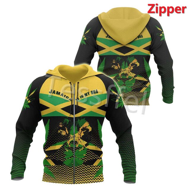 Jamaica Lion 3D Printed Unisex Hoodie