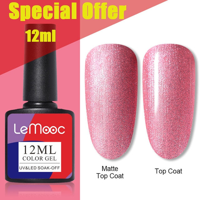 Glitter Sequins UV LED Nail Gel Polish