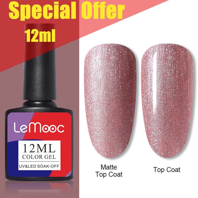 Glitter Sequins UV LED Nail Gel Polish