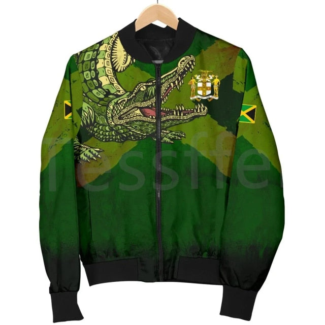 Jamaica Flag Unisex Bomber Jacket