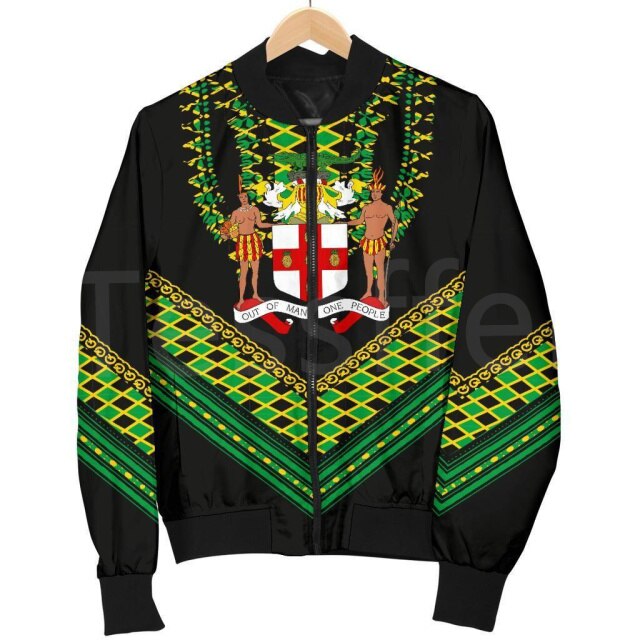 Jamaica Flag Unisex Bomber Jacket