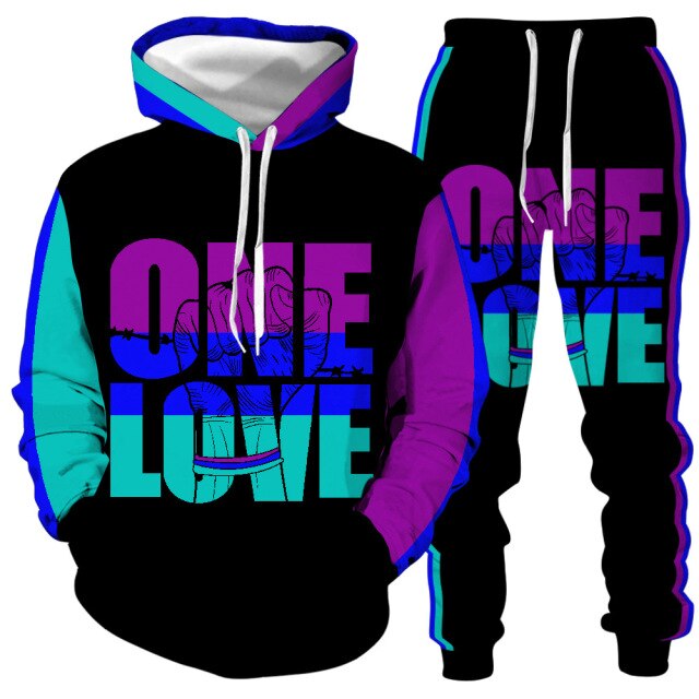 One Love Rasta Hooded Tracksuit