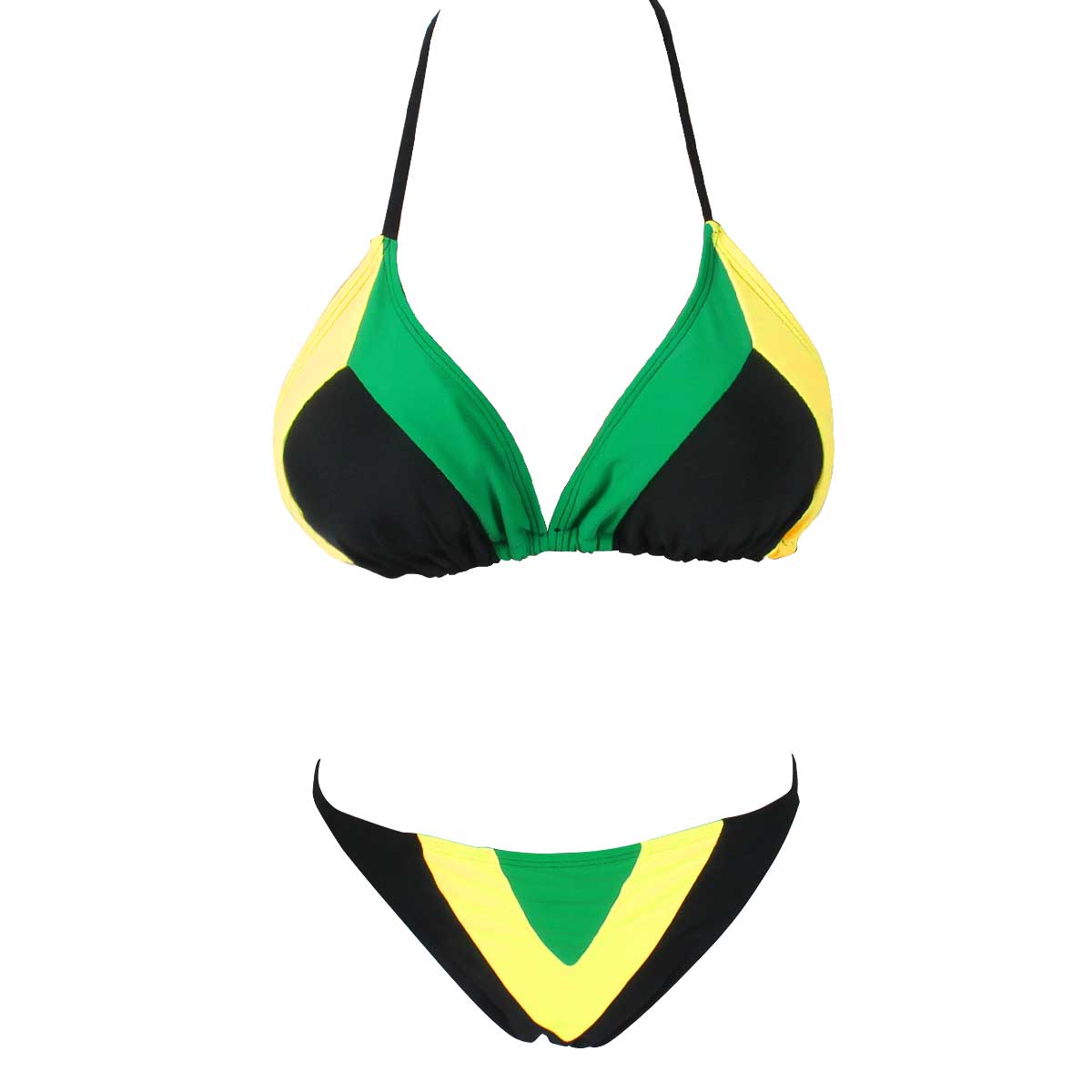 Jamaica Flag Two Piece Swimsuit