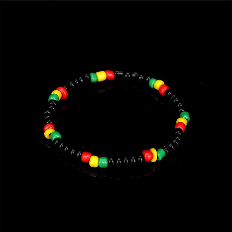 3 Pieces Rasta Wooden Bracelet