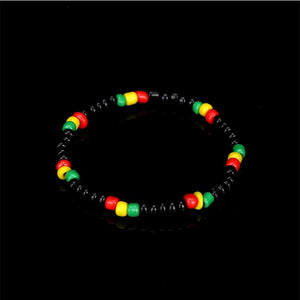 3 Pieces Rasta Wooden Bracelet