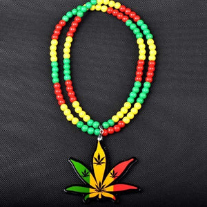 Rasta Hemp Pendant Necklace