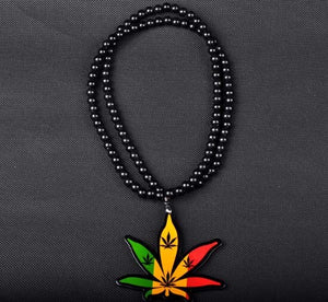 Rasta Hemp Pendant Necklace